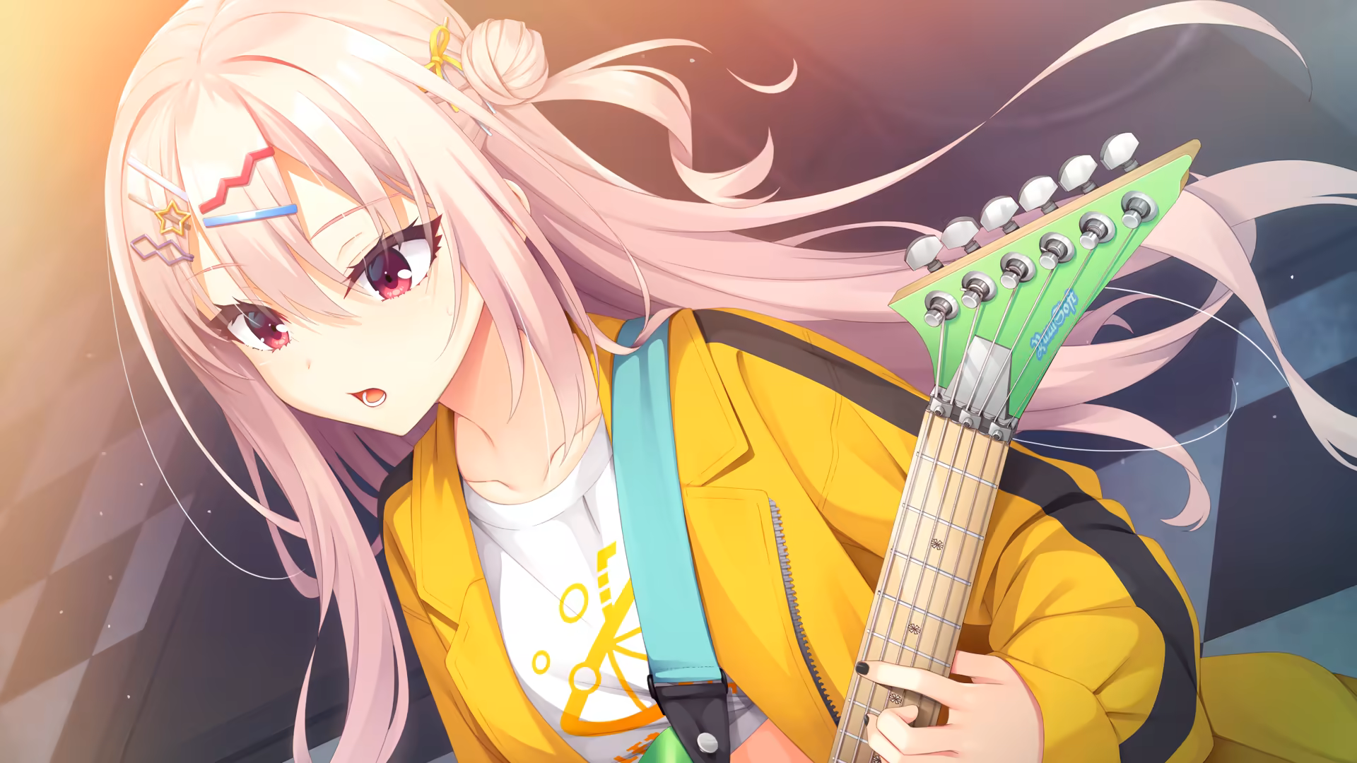 Anime guitarist representing Nunoi's portfolio route